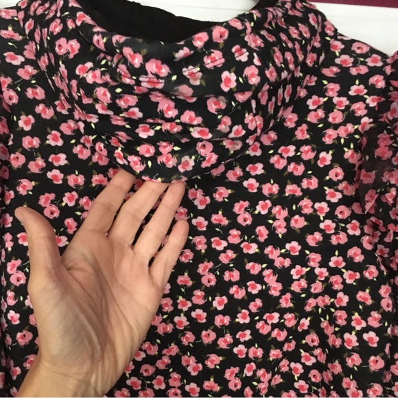 Sandy Liang XXS Pink Ditsy Floral Sweatshirt - Picture 8 of 9